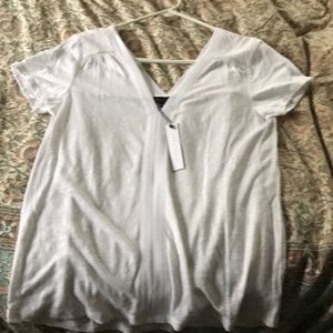 Sanctuary Double V White T-shirt